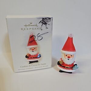 Hallmark "Cookies and Cocoa for Santa" Keepsake Ornament 2008 Ornament Exchange
